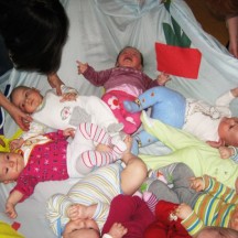Cvičení s miminky (březen 2009) 