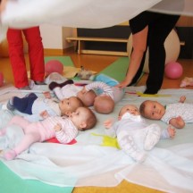 Cvičení s miminky (říjen 2010)