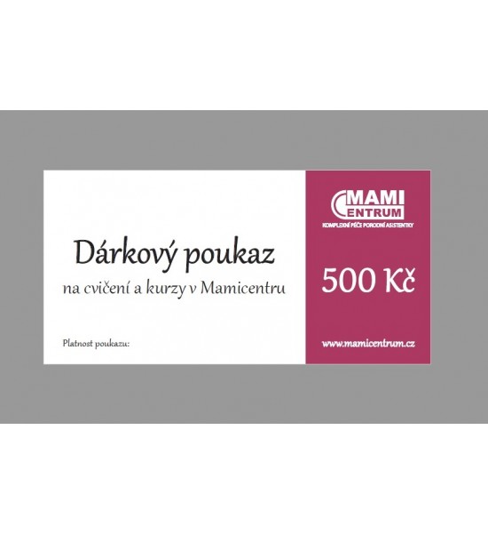 500Kč na cvičení a kurzy #1