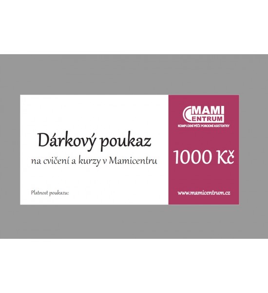 1000Kč na cvičení a kurzy #1