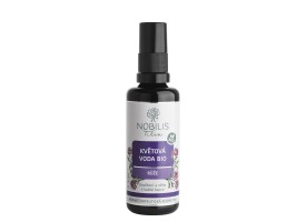 Květová voda BIO růže 50ml (fialové sklo)
