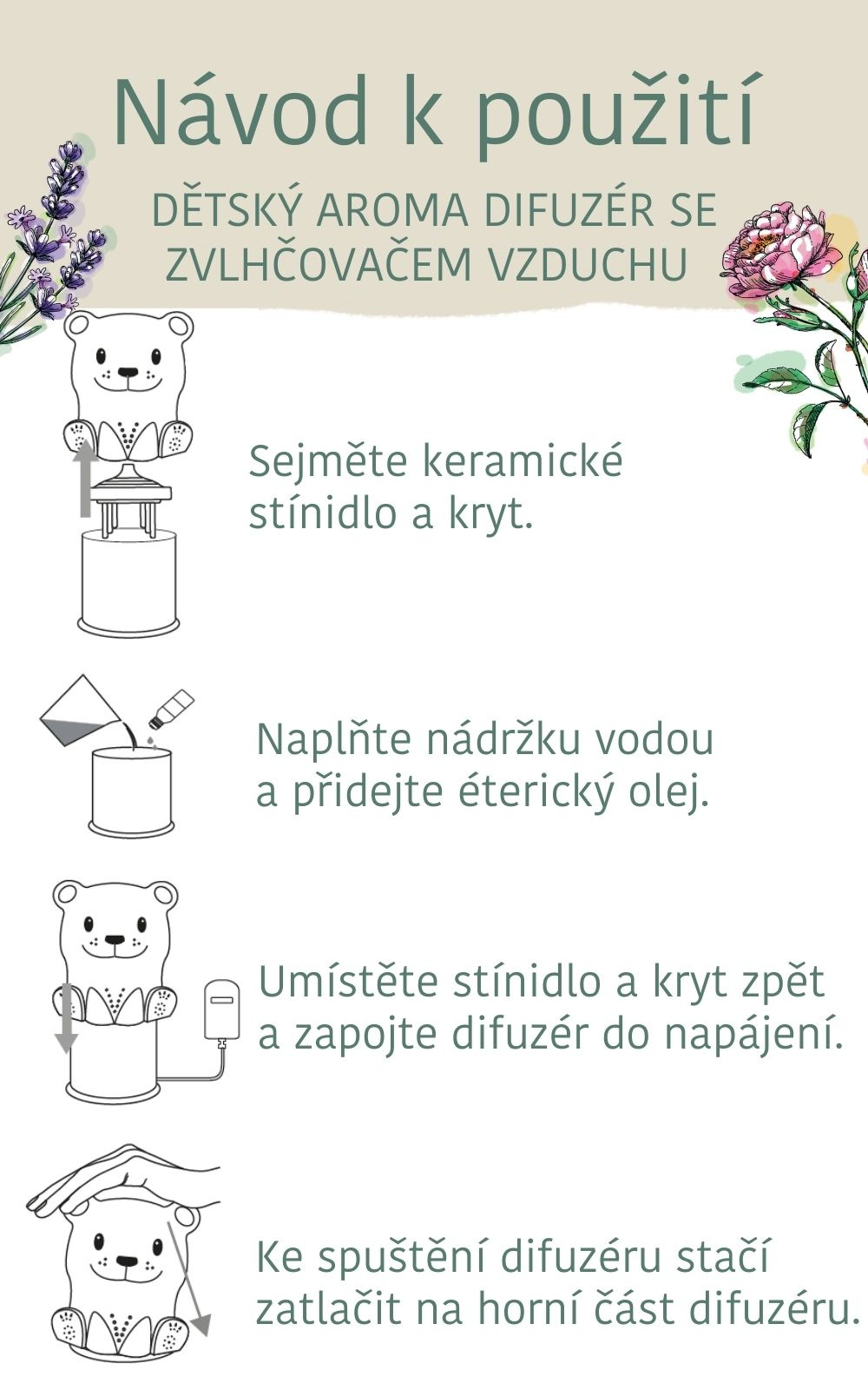 Dětský aroma difuzér se zvlhčovačem vzduchu #3