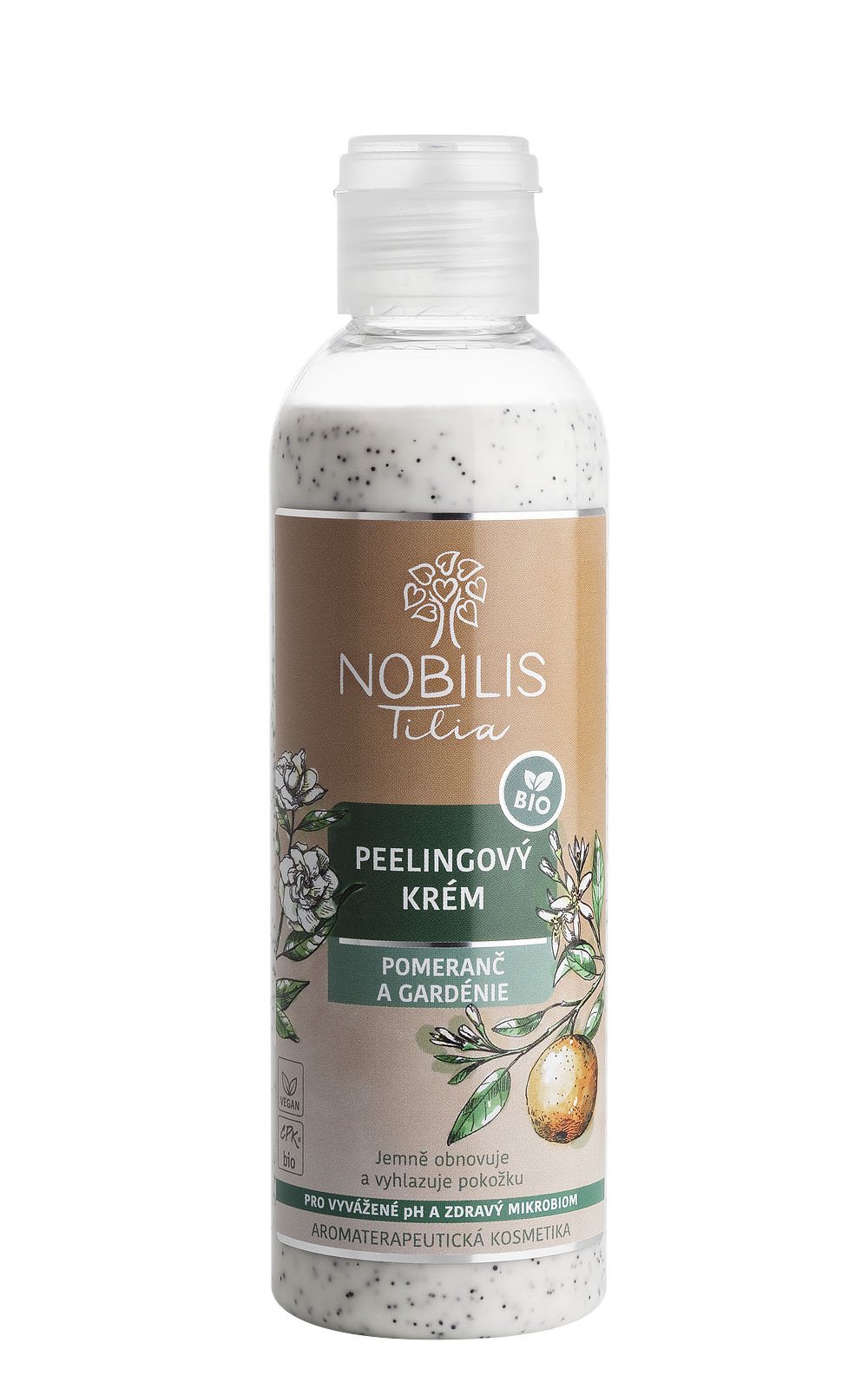 Peelingový krém Pomeranč a gardénie 200 ml