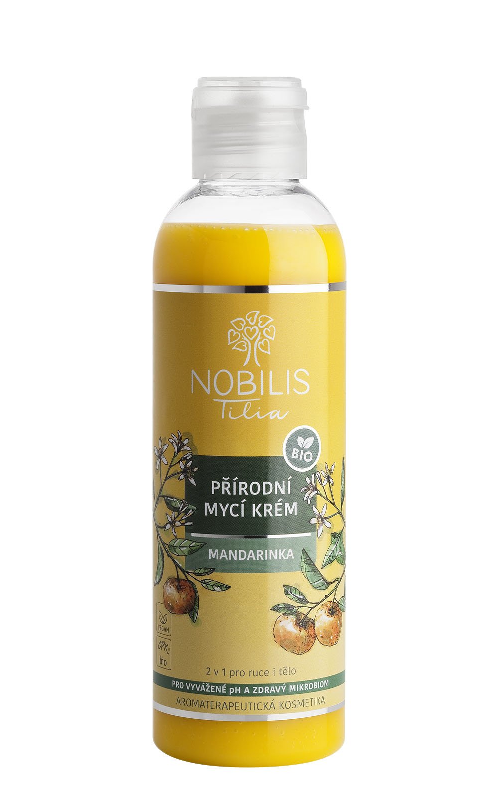 Přírodní mycí krém Mandarinka 200ml